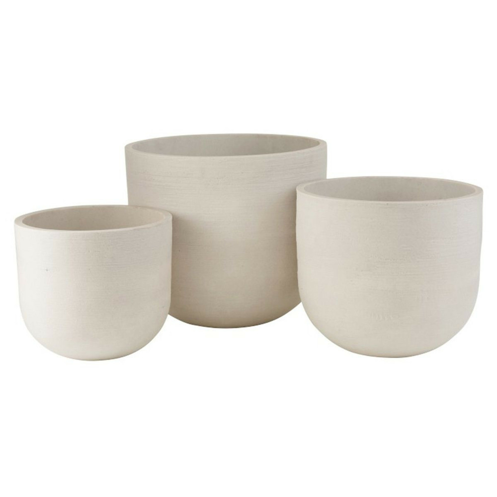 Lot de 3 cache-pots céramique 
