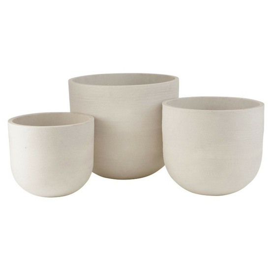 Lot de 3 cache-pots céramique