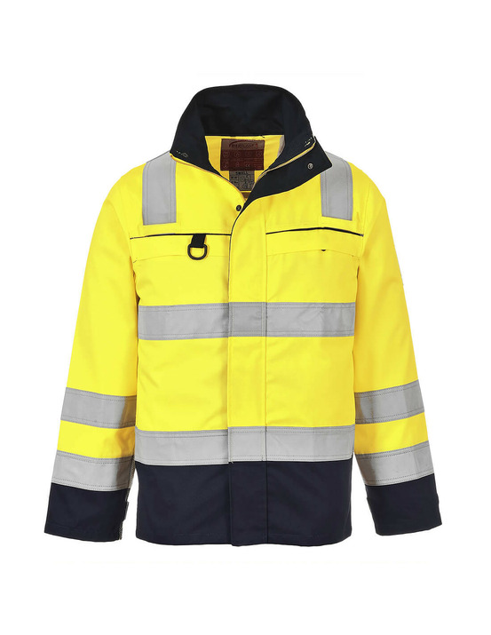 Blouson haute-visibilité multirisques couleur : jaune/marine taille xxxl - portwest
