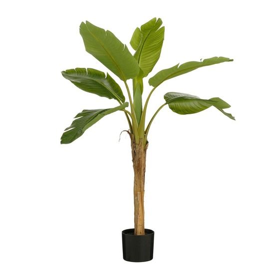Mica decorations bananier plante artificielle - h120 x ø70 cm - vert
