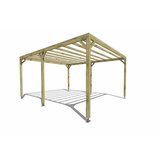 Pergola bois • 4m x 5m • indépendante • sens largeur • livraison comprise