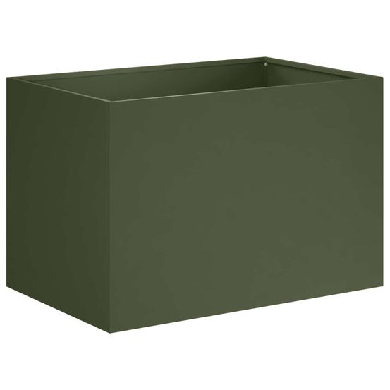 Cache-pot de jardin vert olive 60 x 40 x 40 cm