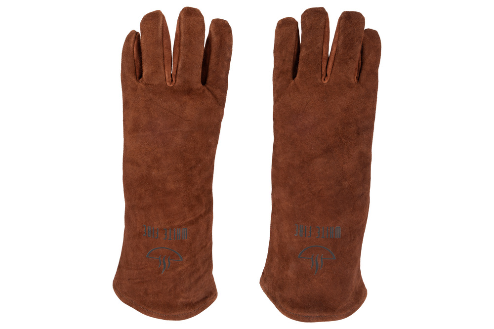 White fire bbq gant set2 cuir