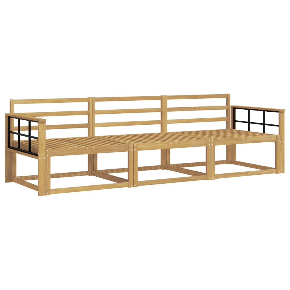 Ensemble de canapés d'extérieur 3 pcs blanc 249,5 x 83 x 73 cm