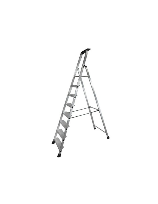 Escabeau aluminium - 8 marches xl (11 cm) - 3m64 pro