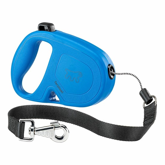 Ferplast laisse chien enrouleur flippy one, laisse pour grands chiens jusqu'à 35 kg. Cordon extensible max 5 m. Bouton unique pour