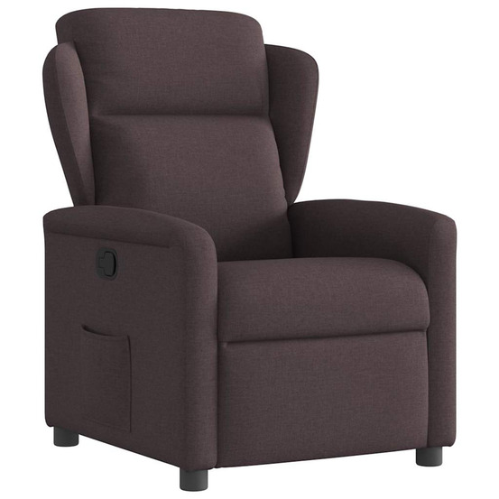 Fauteuil inclinable marron foncé tissu