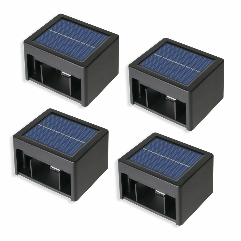 4 appliques solaires daxy h6cm