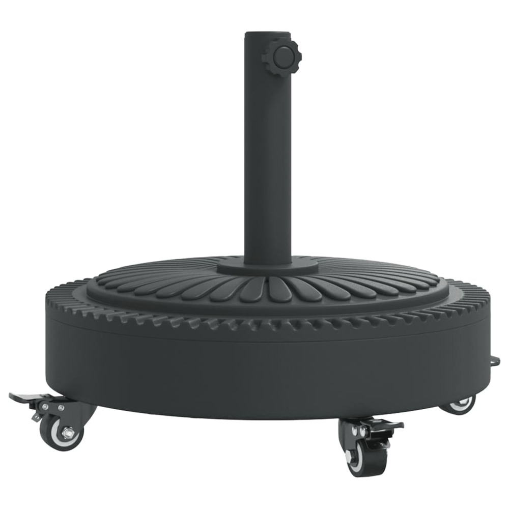 Base de parasol avec roues pour mâts ø38 / 48 mm 27 kg rond