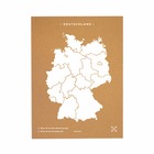 Carte en liège - woody map naturel allemagne / 90 x 60 cm / blanc / sans cadre