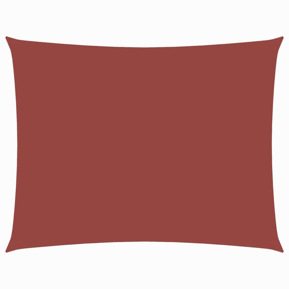 Voile de parasol tissu oxford rectangulaire 4x5 m terre cuite