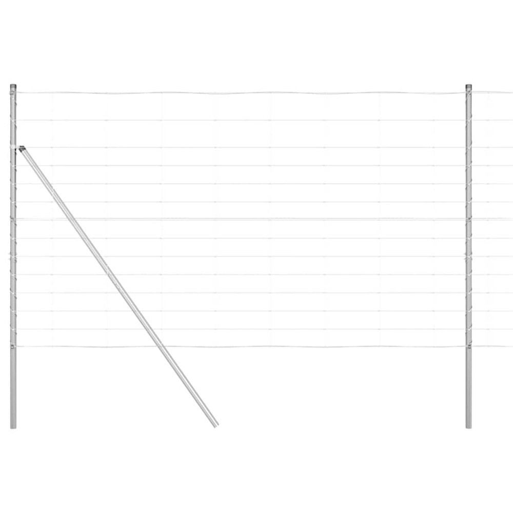 Poteau de clôture. Galvanisé 50 x 1,4 m acier