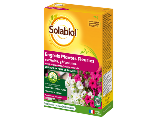 Sogery750 - engrais géraniums et plantes fleuries - 750g -utilisable en agriculture biologique
