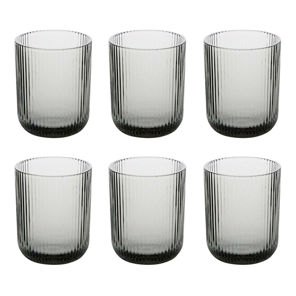 Lot de 6 gobelets bas strie 