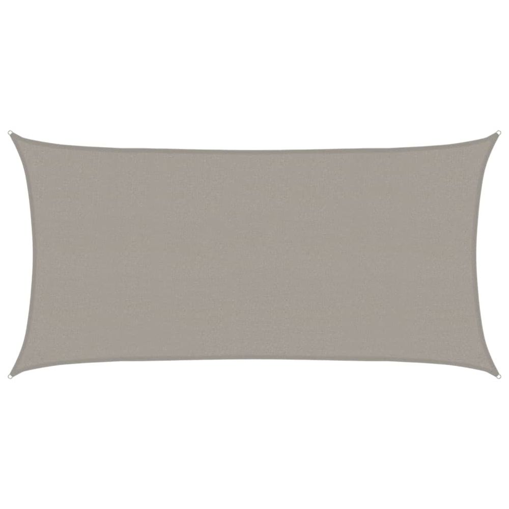 Voile d'ombrage 160 g/m² rectangulaire gris clair 2,5x4,5m pehd