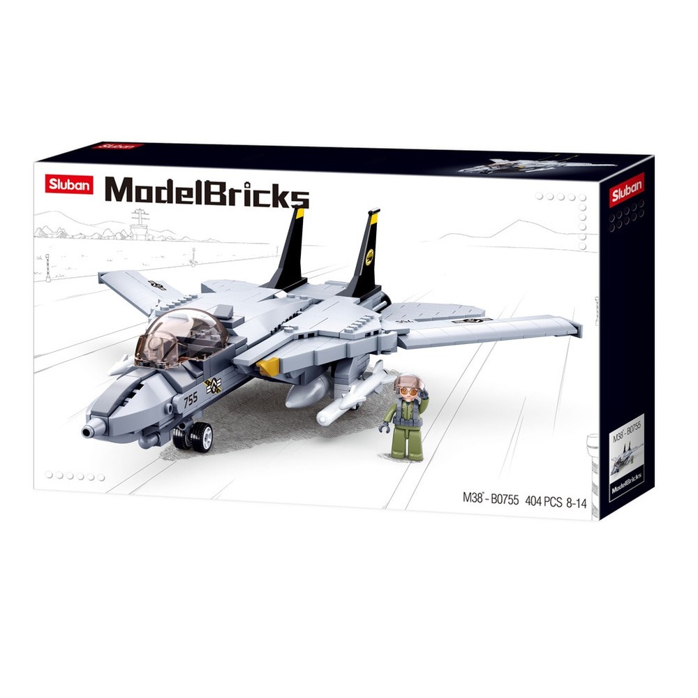 Model bricks - avion chasseur à réaction