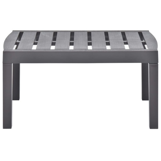 Table de jardin moka 78x55x38 cm plastique