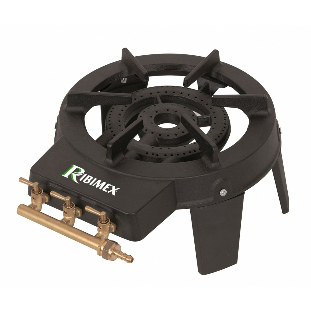 Réchaud à gaz 2 feux quadripatte en fonte 8kw - prf390