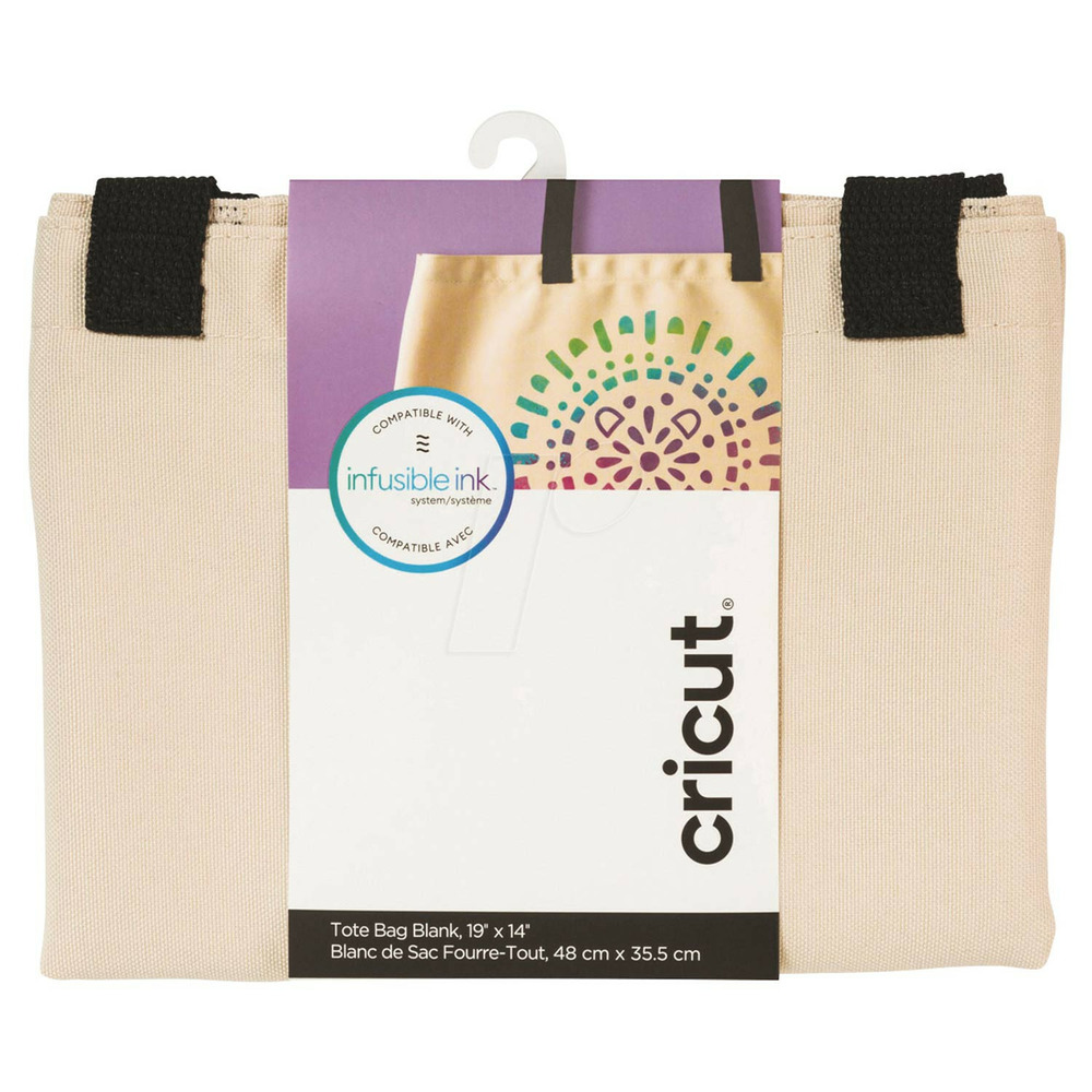 Tote bag large 48 x 35,5 cm crème - cricut