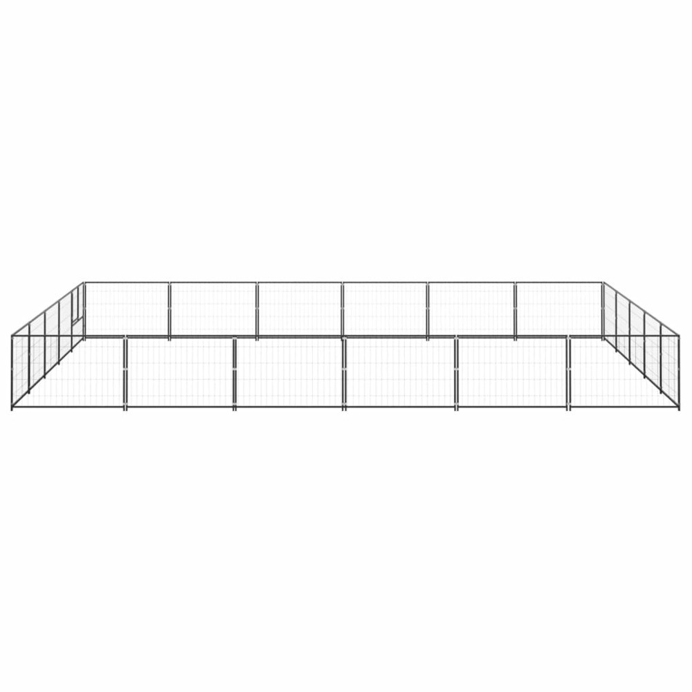 Chenil noir 30 m² acier