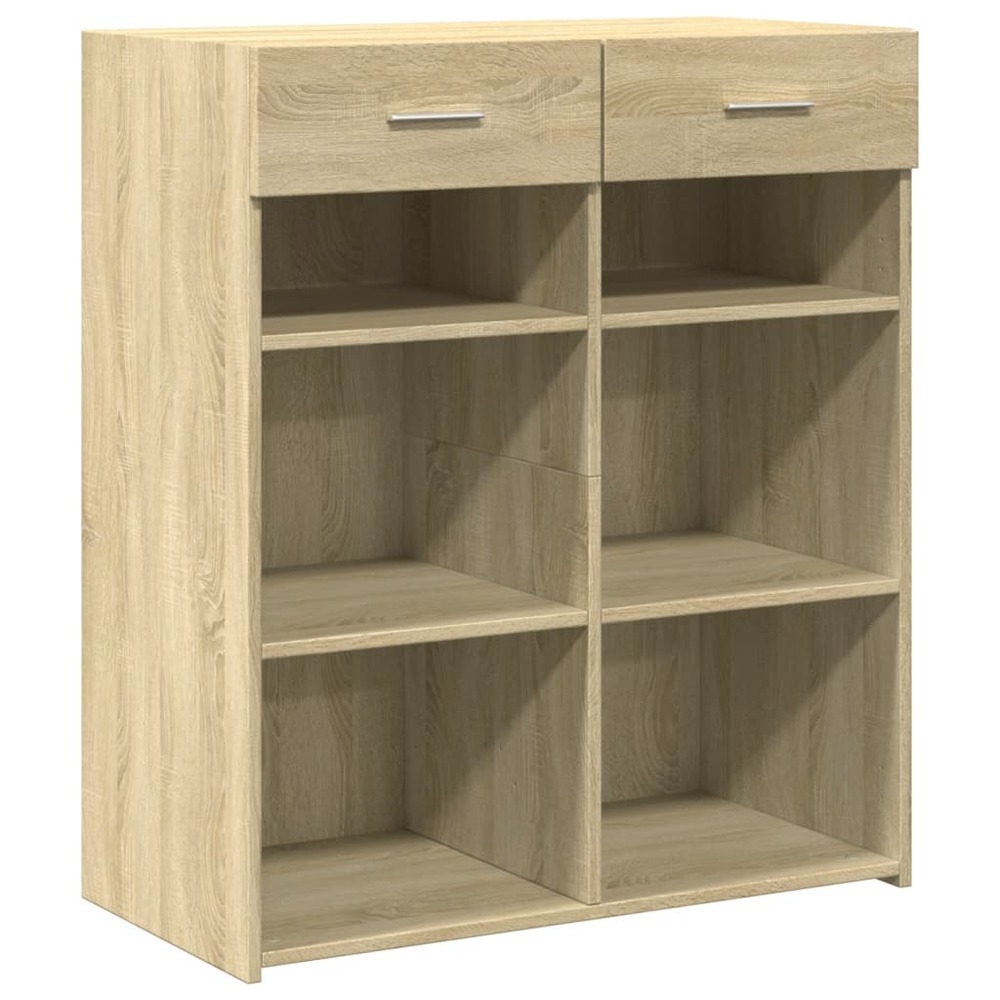 Buffet bahut commode armoire meuble de rangement organisateur cuisine salle de séjour salon sonoma 80 x 42,5 x 93 cm bois d'i