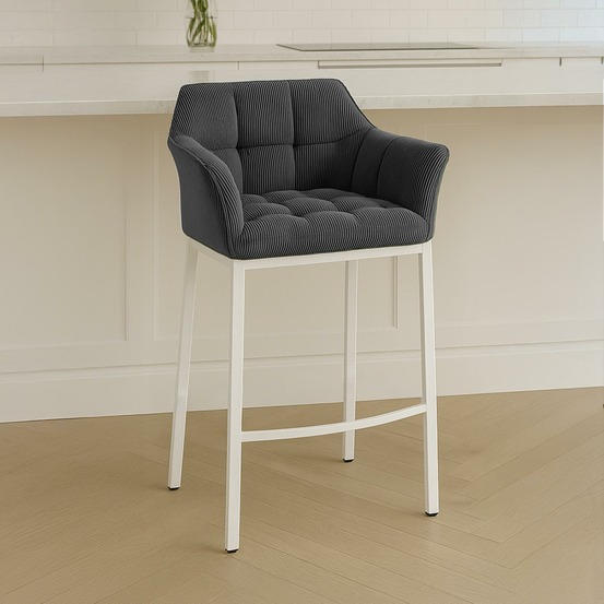 Tabouret de bar damaso w cord avec structure à 4 pieds