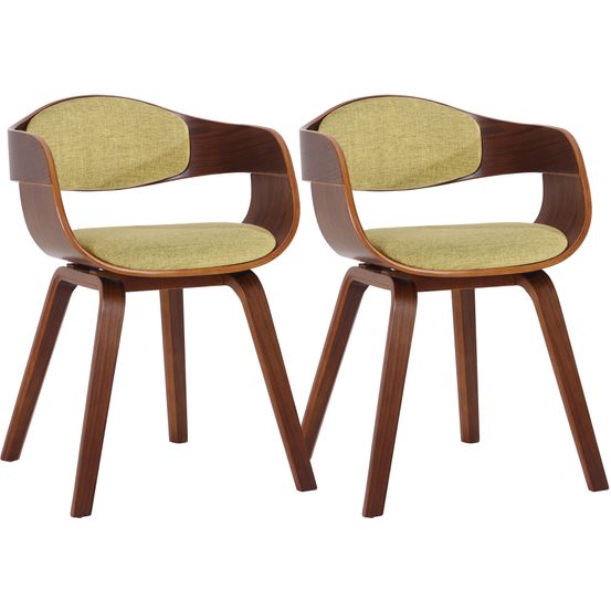Lot de 2 chaises kingston tissu