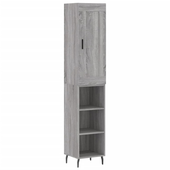 Buffet bahut commode armoire meuble de rangement organisateur cuisine salle de séjour salon haut sonoma 34,5 x 34 x 180 cm bo