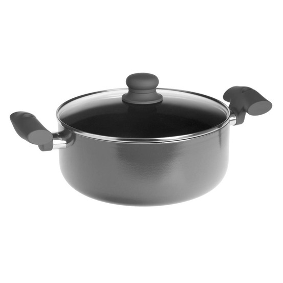 5five - faitout neo d24cm 4l aluminium gris