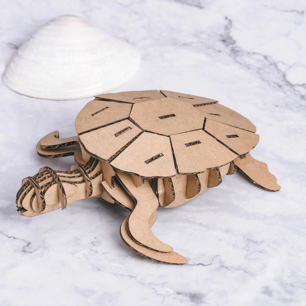 Maquette 3d en carton - tortue