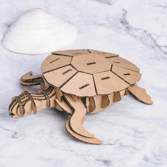 Maquette 3d en carton - tortue