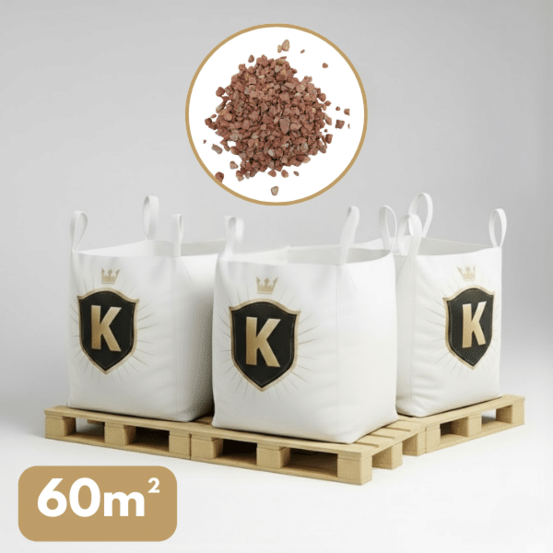 Gravier rose 8/14 mm – pack 3 big bag +/- 1,5t – 60 m²