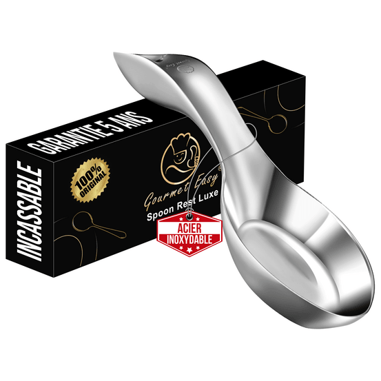 Porte cuillère inox incassable repose cuillère pour plaque de cuisson