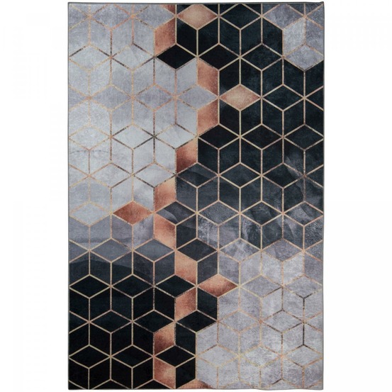 Tapis de cuisine 80x120 lyn11 grafik blanc, facile d'entretien