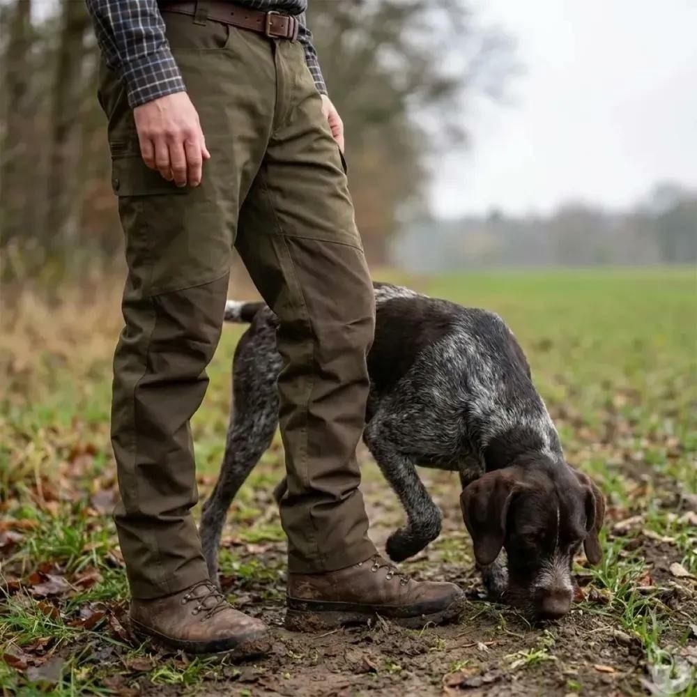 Pantalon de chasse imperméable percussion® imperlight kaki