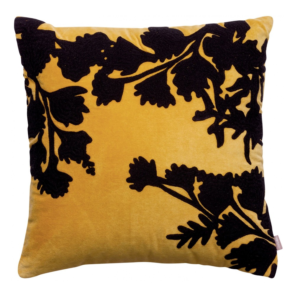 Coussin rosalie brodé mirabelle 45 x 45 cm