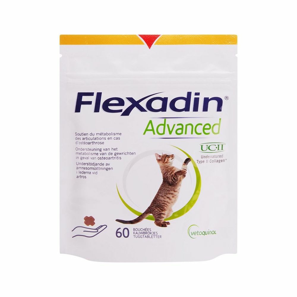 Flexadin advanced chew chats - vetoquinol 60 bouchées