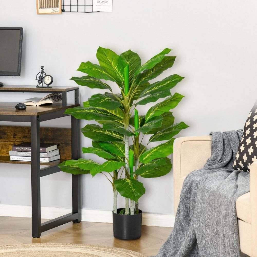 Plante artificielle polyéthylène décoration salon intérieur aspect réaliste 95cm vert