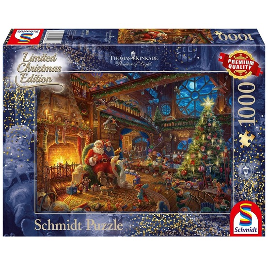 Puzzle le père noël et ses lutins 1000 pcs