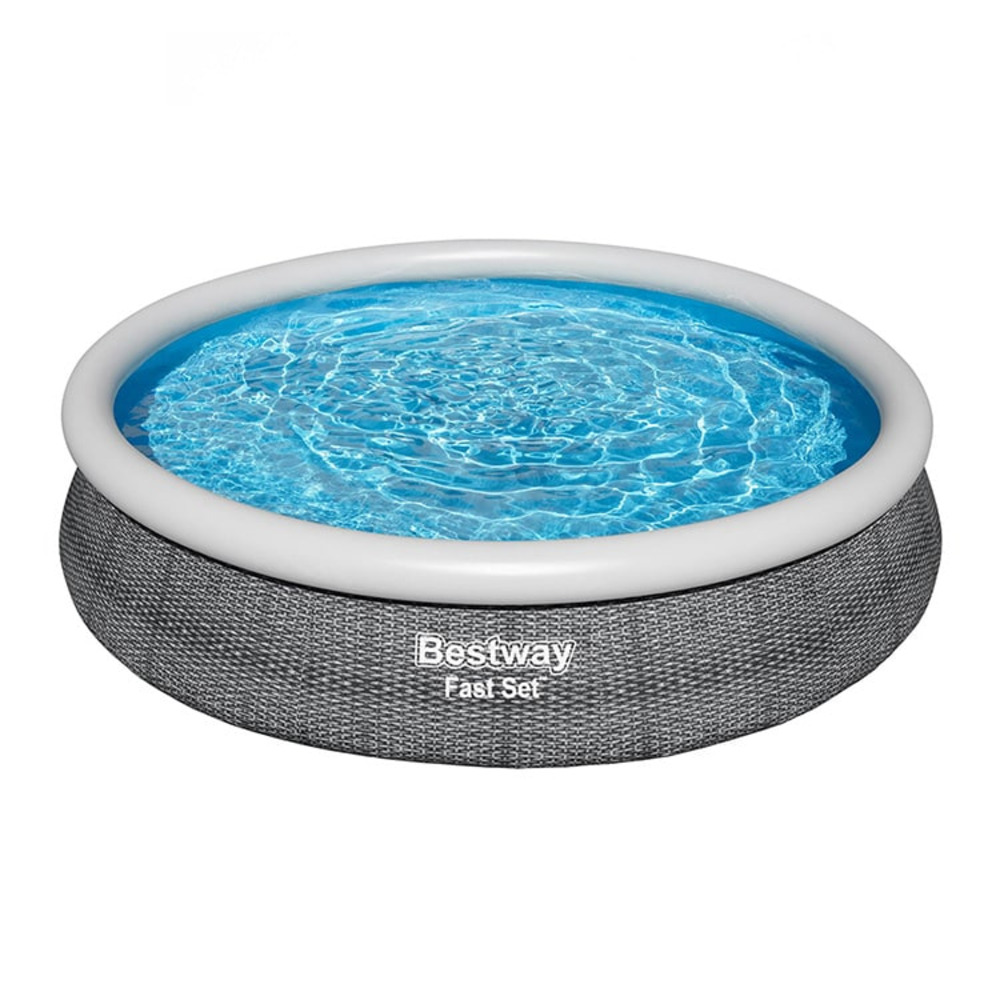Piscine autoportée bestway fast set™ aspect rotin 3,66 x 0,76 m