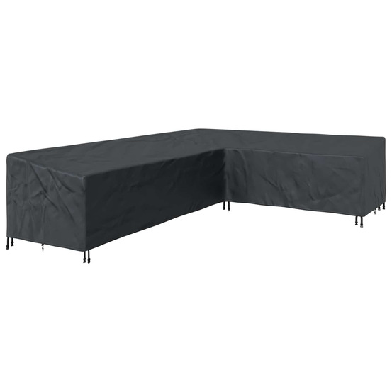 Housse pour meubles noir 330 x 255 x 80 cm tissu oxford 420d