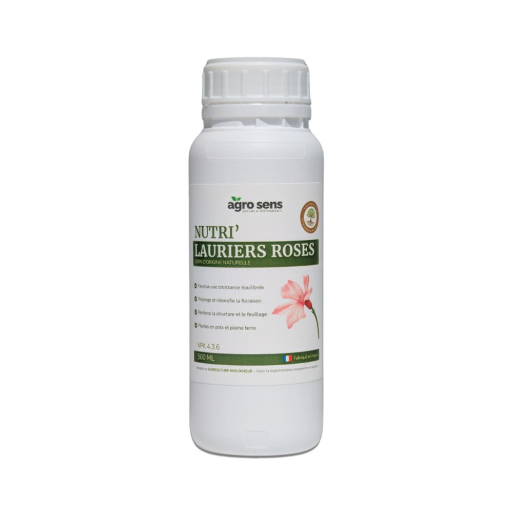 Nutri lauriers roses - engrais liquide pour lauriers roses et bougainvilliers - 500 ml (250 litres de préparation)
