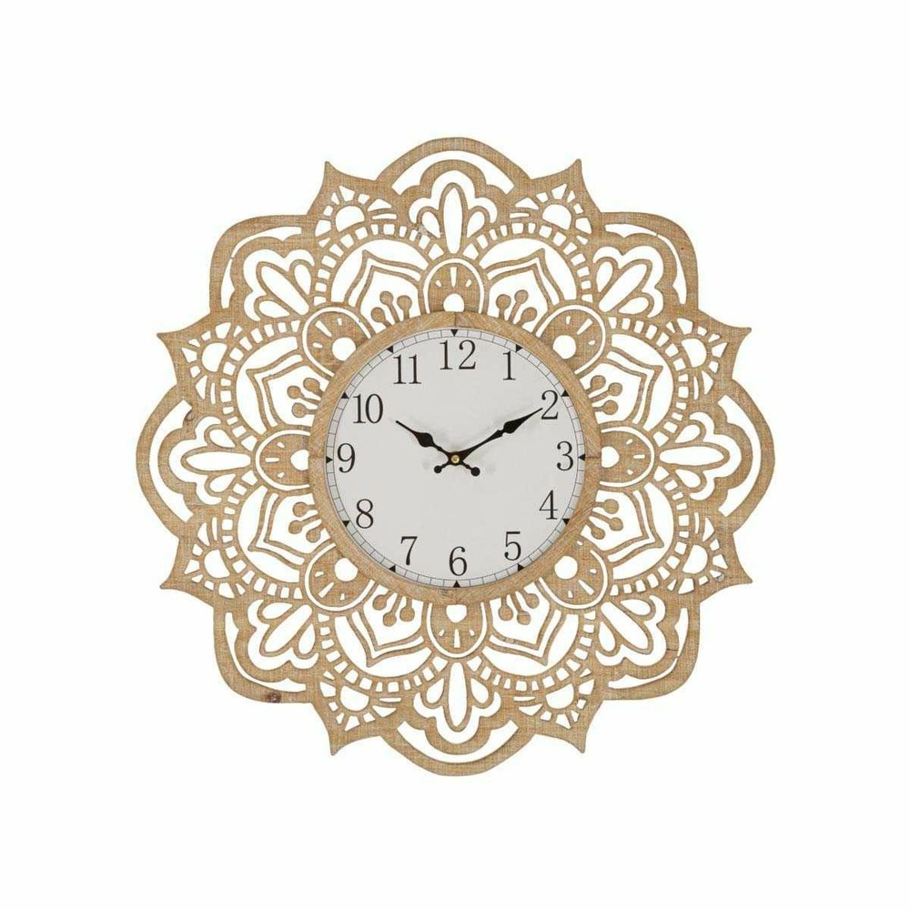 Horloge en mdf carving 60 x 4.5 cm