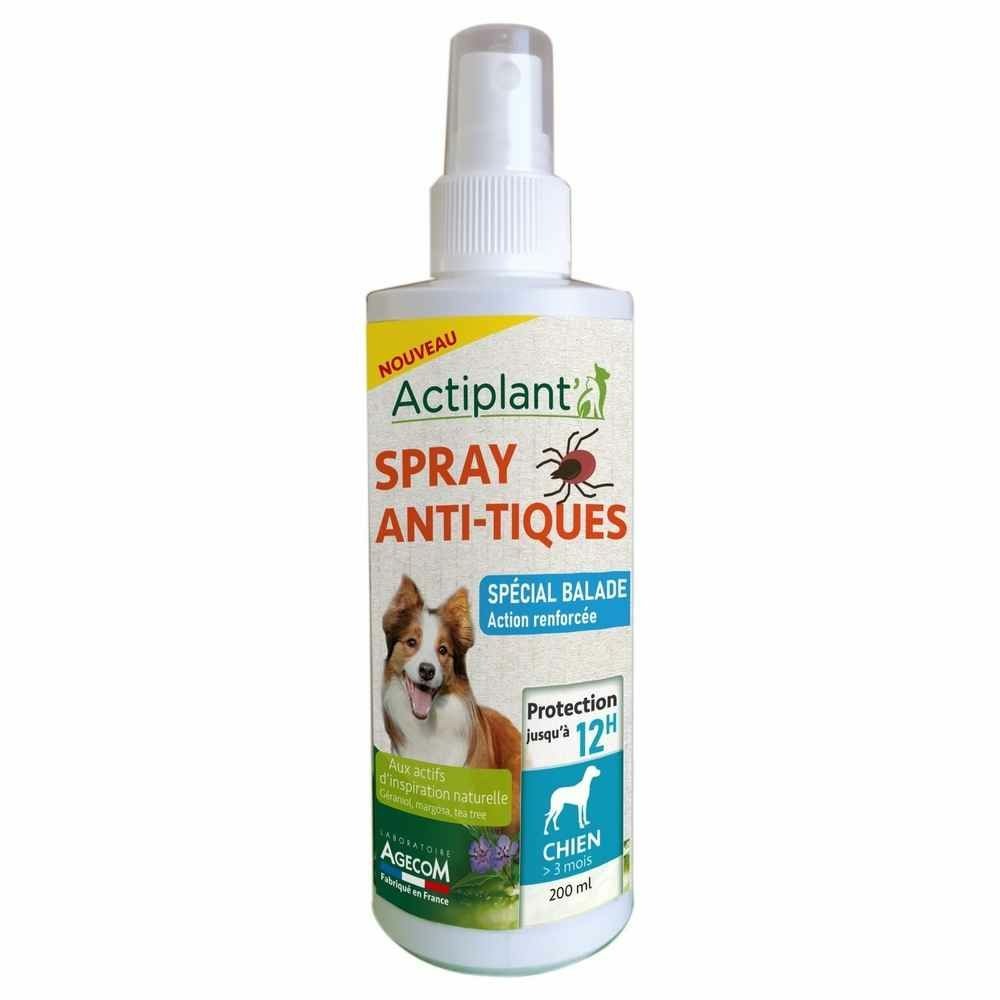 Actiplant' spray anti-tiques spécial balade chien 200ml