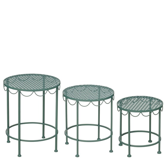 Mica decorations marseille meuble de rangement set de 3 - étagère rangement et étagère balcon - support fleurs interieur - etagere