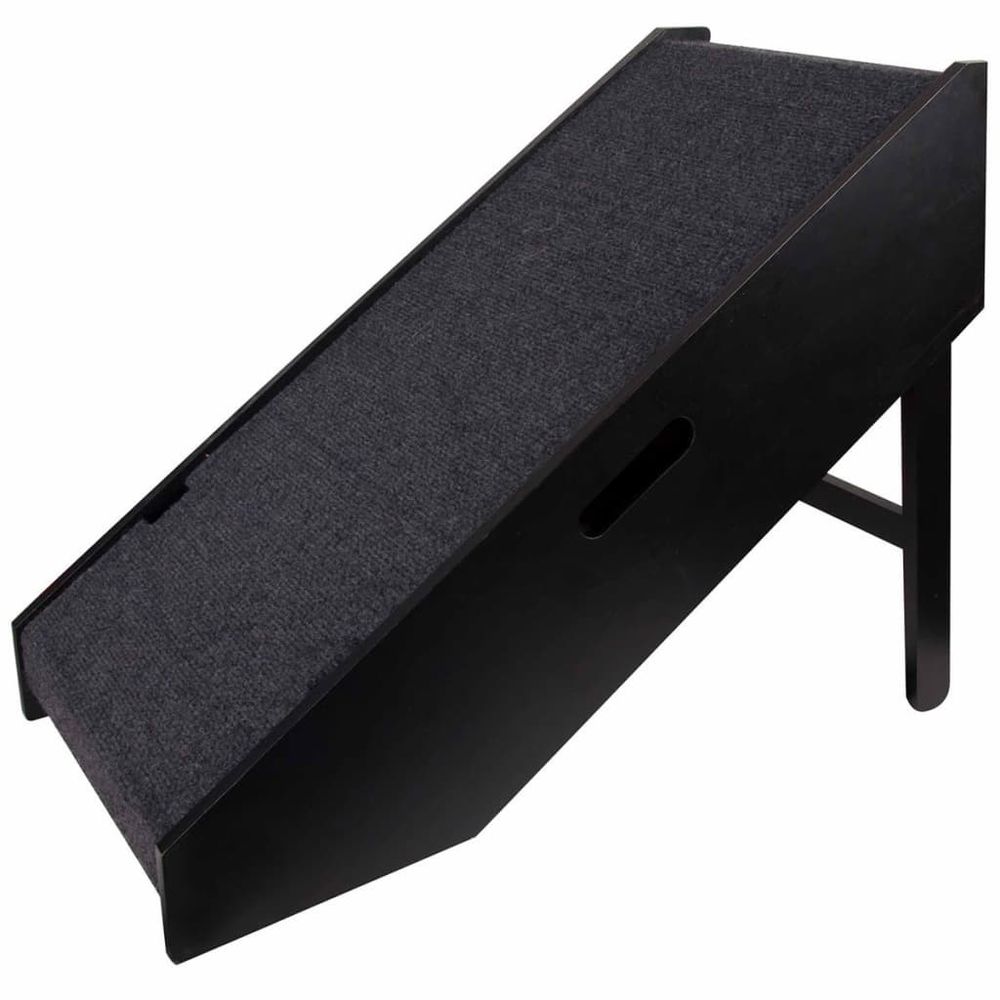 Rampe et escalier pour animaux noir 62 x 36 x 51 cm 515222