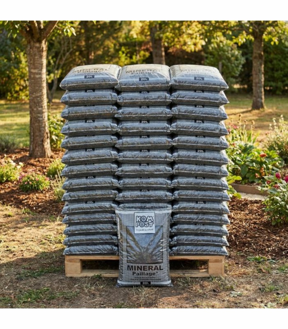 Paillage naturel ardoise grise 10-40 42 sacs de 20l - kom35-42x20