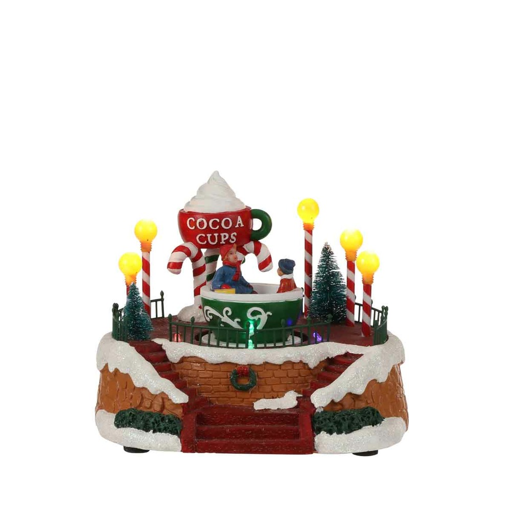 Luville village de noël kerstdorp 19.5x18.5x15.5 cm plastique mutli Truffaut