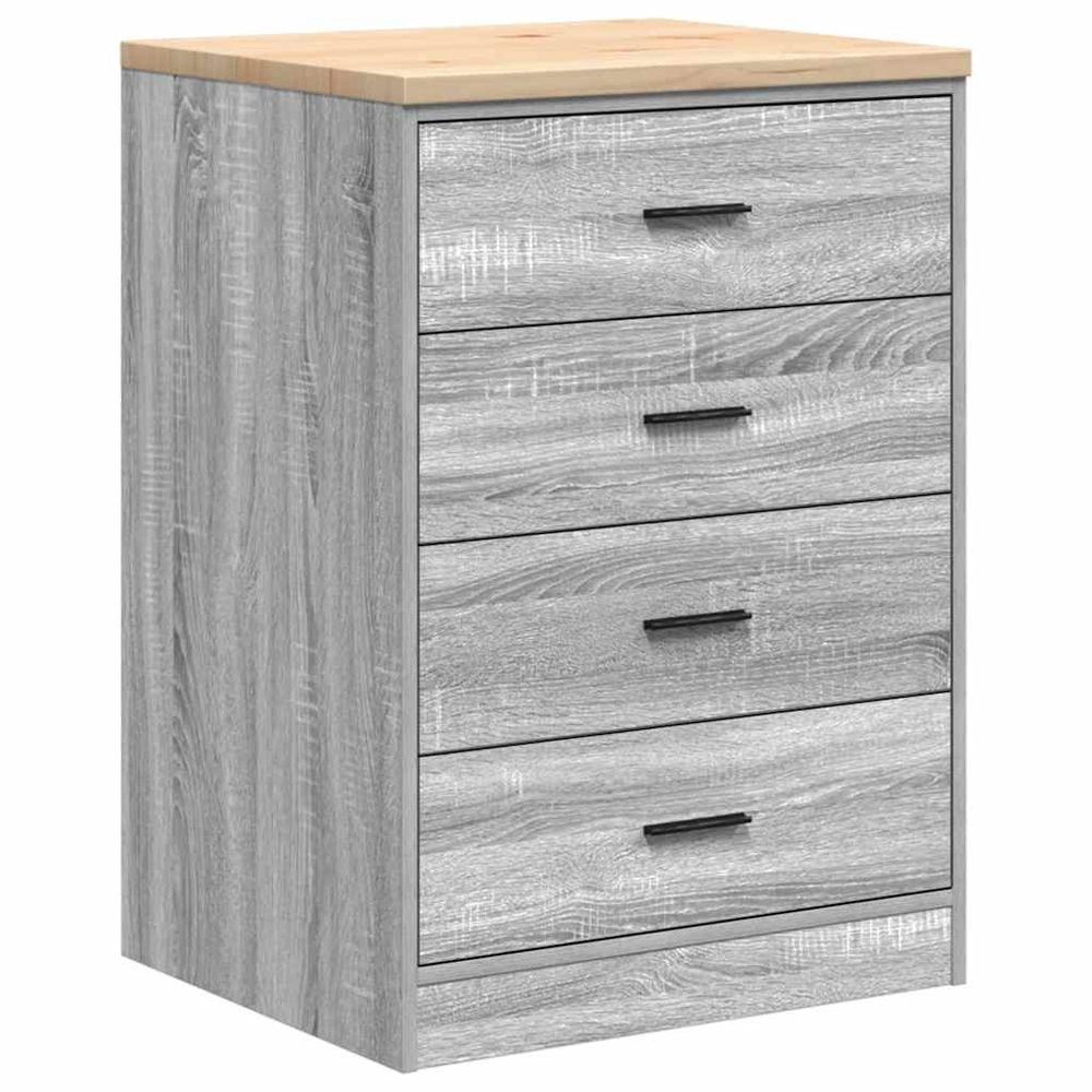 Armoire de rangement de garage sonoma gris 60x51x85 cm bois pin
