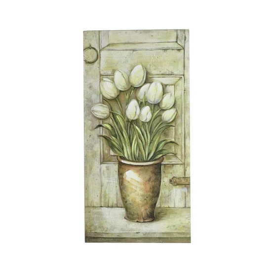 Tableau en bois multicolor